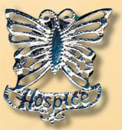 Hospice Butterfly Lapel Pin - Silver (Super Sale)