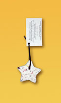 Cast Paper Small Holiday Star Ornament