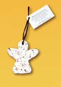 Cast Paper Medium Holiday Angel Ornament
