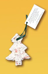 Cast Paper Medium Holiday Tree Ornament