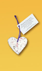 Cast Paper Art Heart Ornament