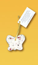 Cast Paper Holiday Butterfly Ornament