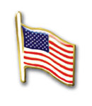 We Honor Veterans American Flag Lapel Pin